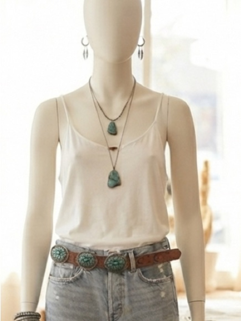 Free People White Slip Tank Top